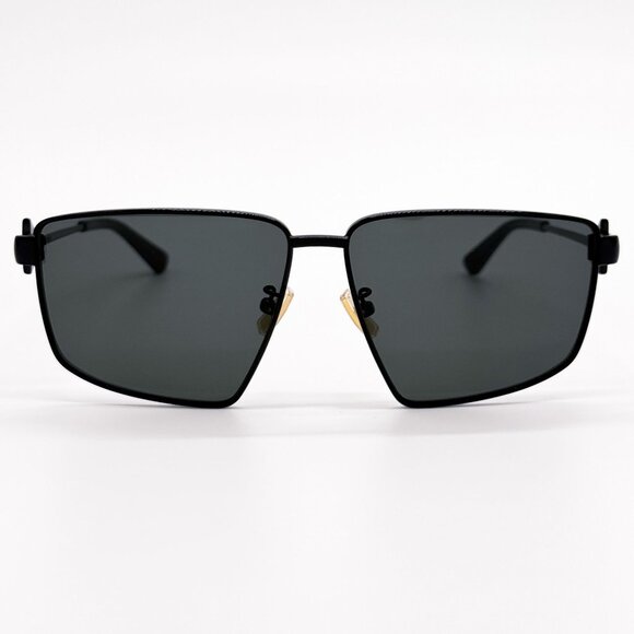 NEW BOTTEGA VENETA SUNGLASSES BV1223S 001 AVIATOR BLACK WOMEN EYEWEAR - Picture 4 of 10